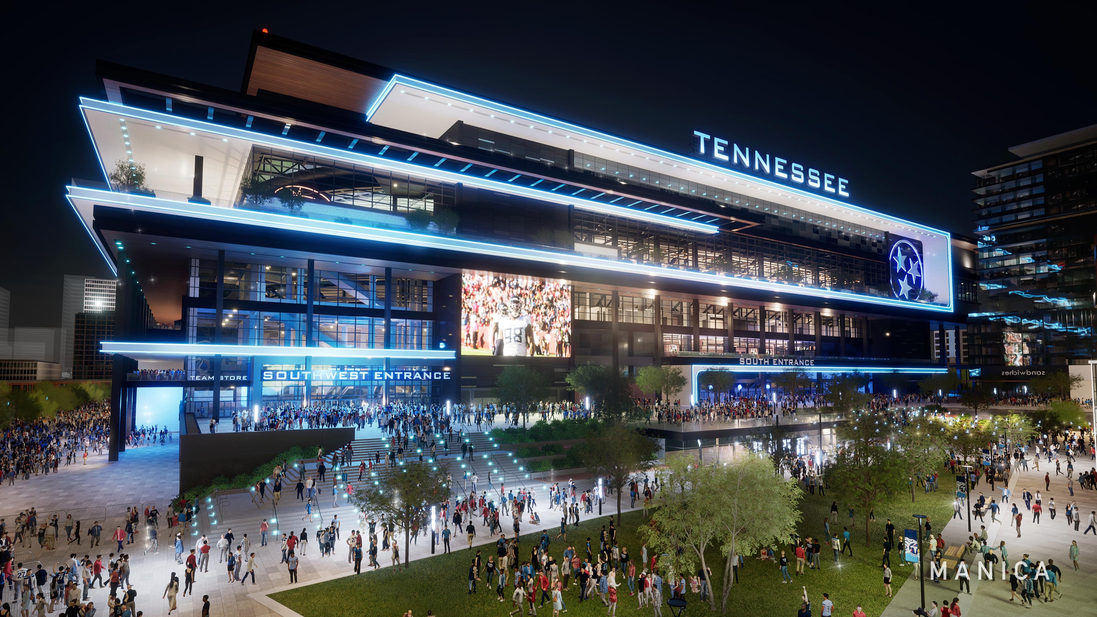 New Tennessee Titans stadium conceived to maximize types of events that